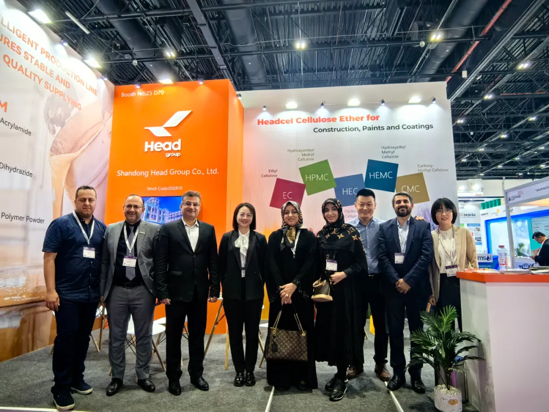 “展”出風(fēng)采！赫達(dá)集團(tuán)攜Headcel纖維素醚實(shí)力亮相2024中東涂料展！